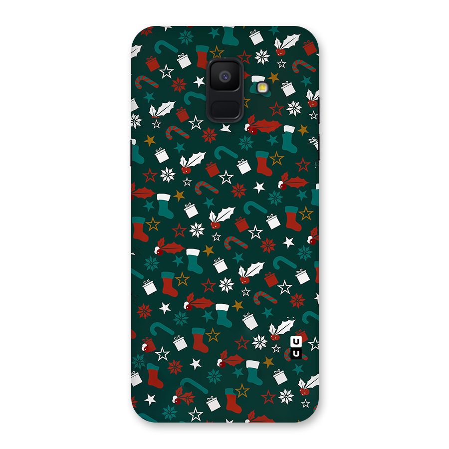Christmas Pattern Design Back Case for Galaxy A6 (2018)