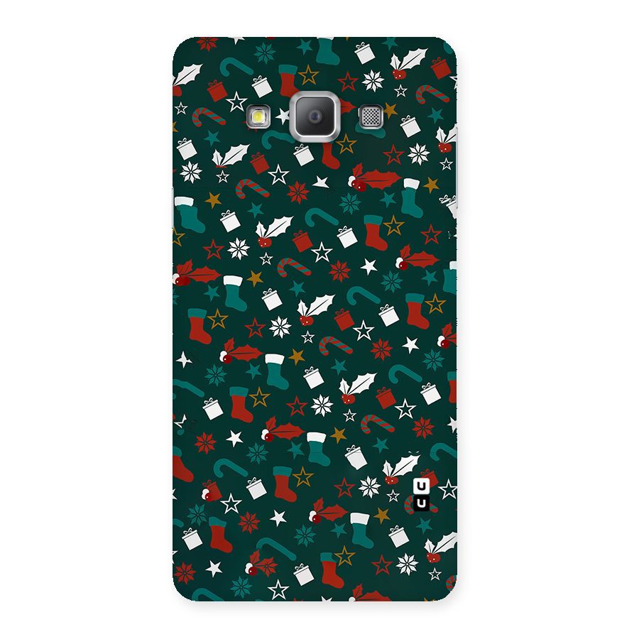 Christmas Pattern Design Back Case for Galaxy A7