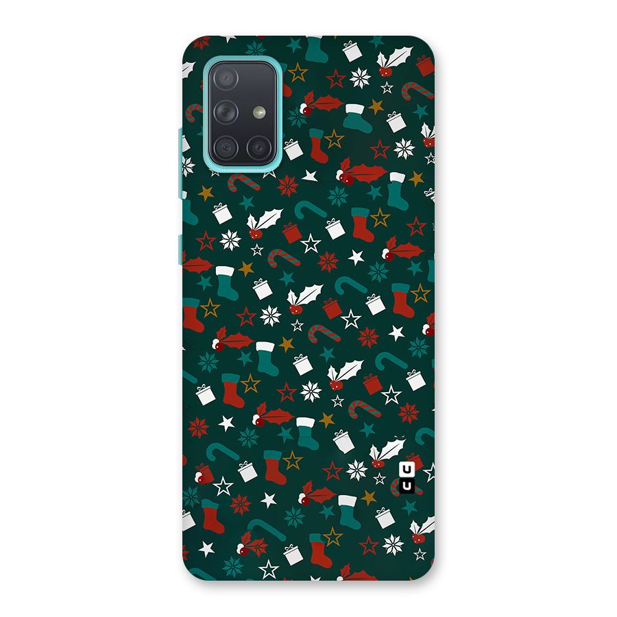 Christmas Pattern Design Back Case for Galaxy A71