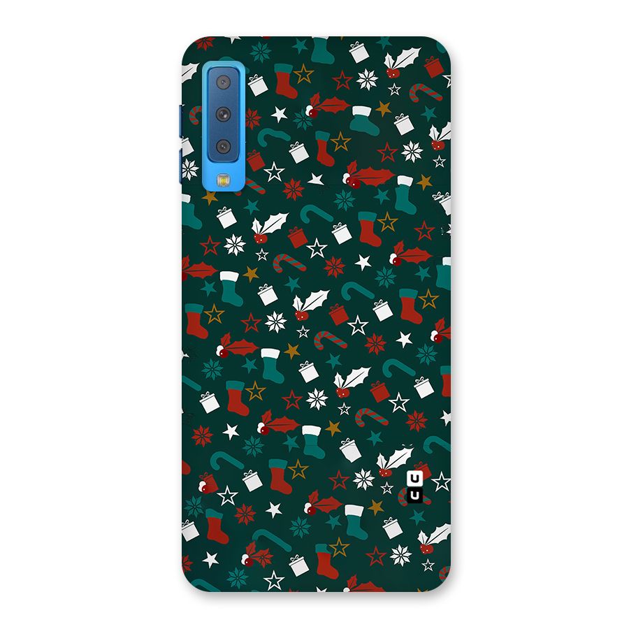 Christmas Pattern Design Back Case for Galaxy A7 (2018)