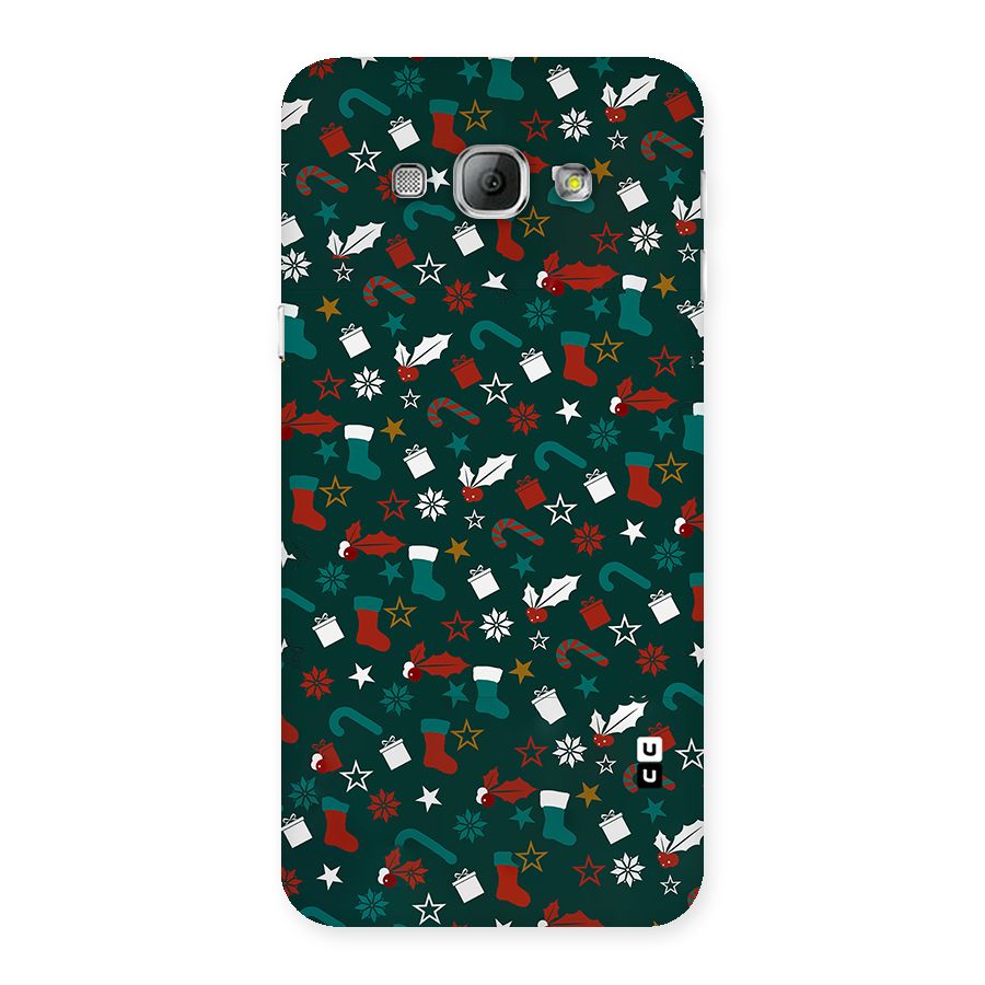Christmas Pattern Design Back Case for Galaxy A8