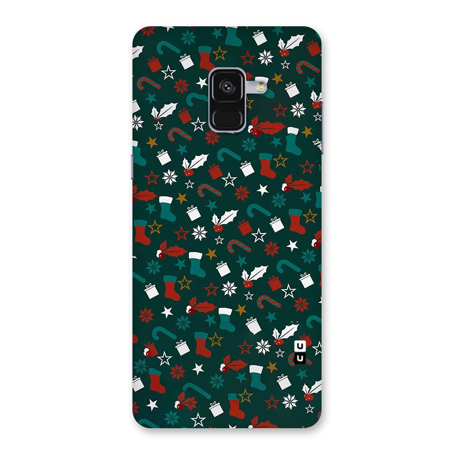 Christmas Pattern Design Back Case for Galaxy A8 Plus