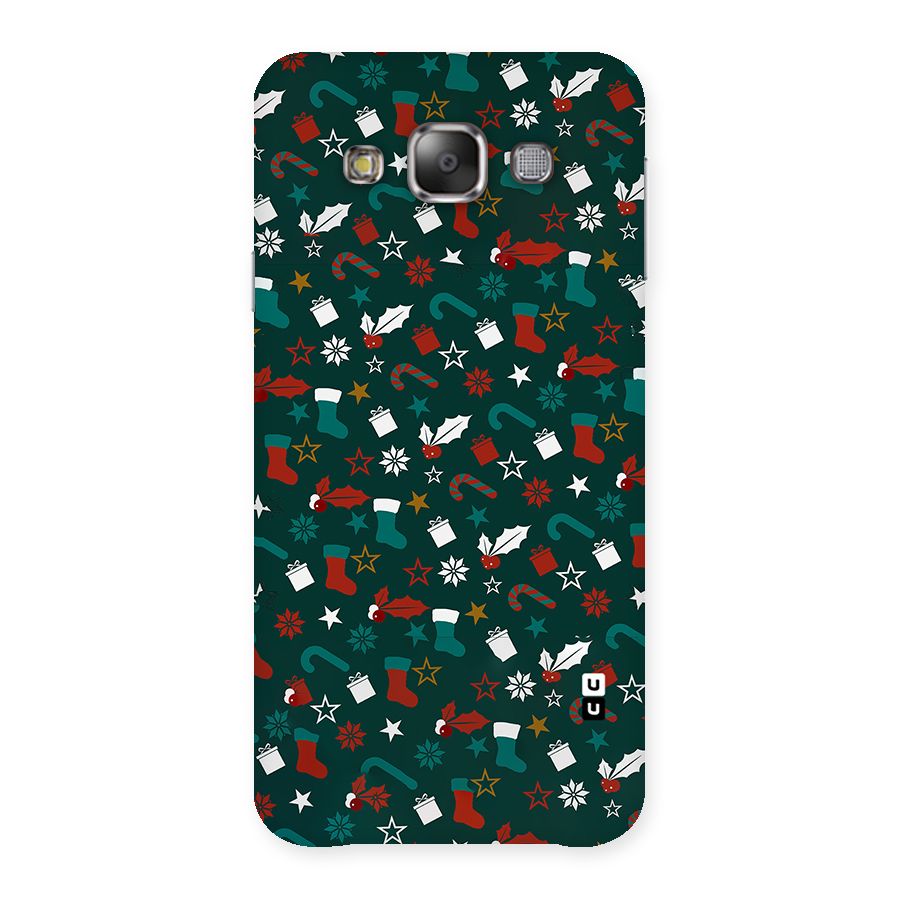 Christmas Pattern Design Back Case for Galaxy E7