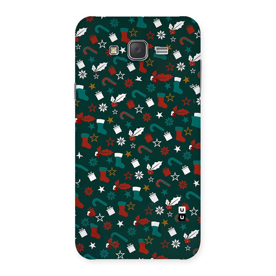 Christmas Pattern Design Back Case for Galaxy J7
