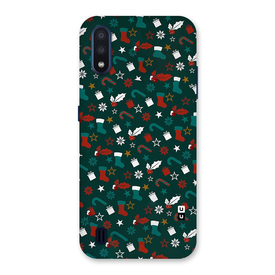 Christmas Pattern Design Back Case for Galaxy M01