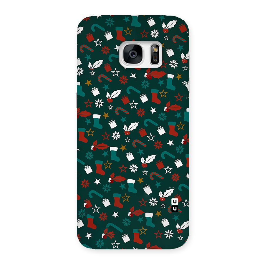 Christmas Pattern Design Back Case for Galaxy S7 Edge