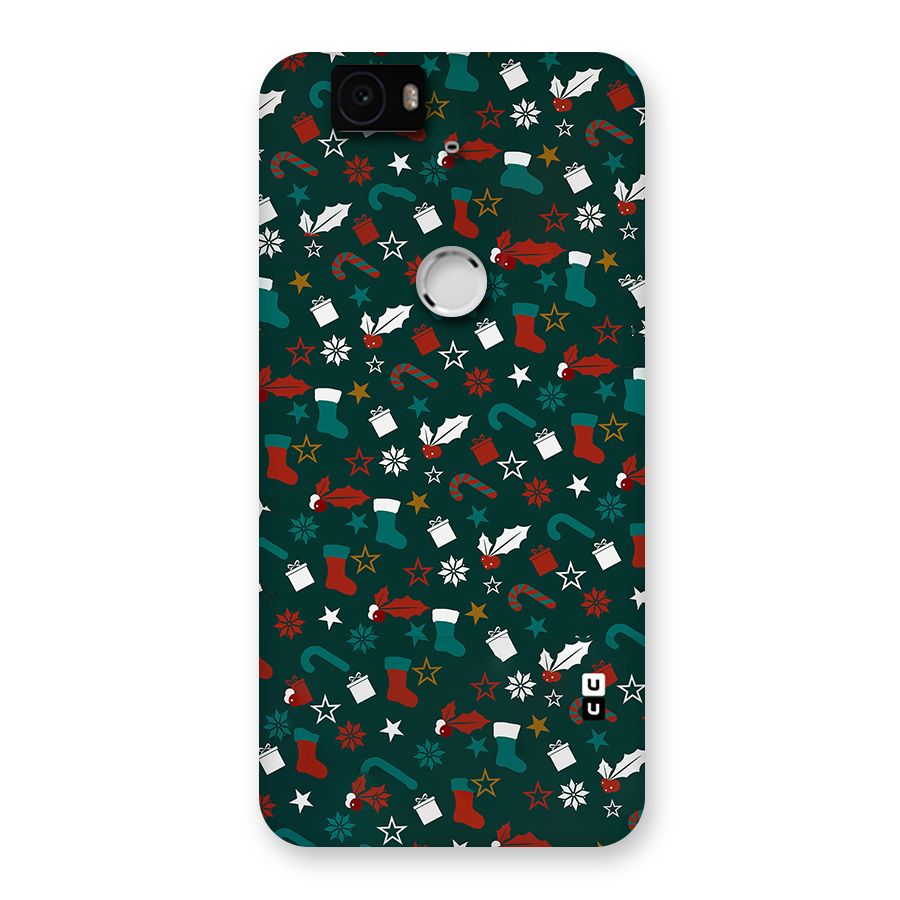Christmas Pattern Design Back Case for Google Nexus-6P
