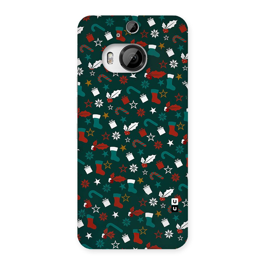 Christmas Pattern Design Back Case for HTC One M9 Plus
