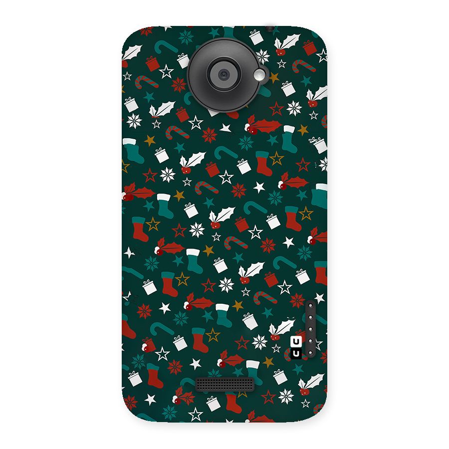 Christmas Pattern Design Back Case for HTC One X