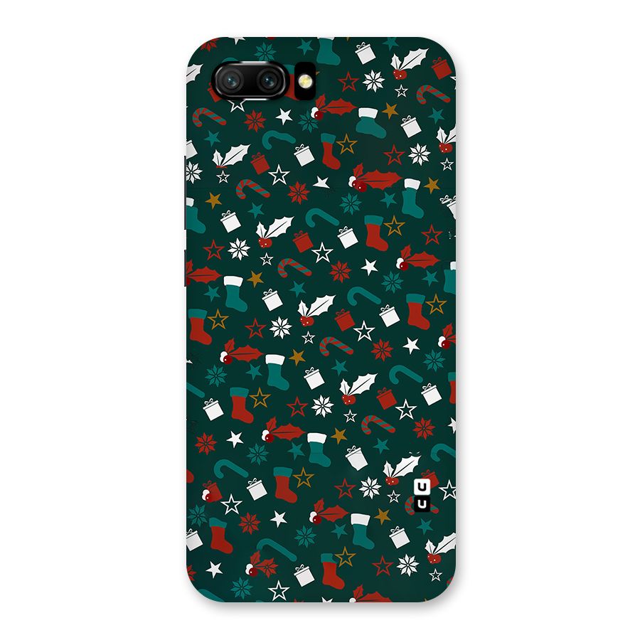 Christmas Pattern Design Back Case for Honor 10