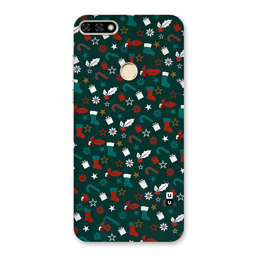 Christmas Pattern Design Back Case for Honor 7A