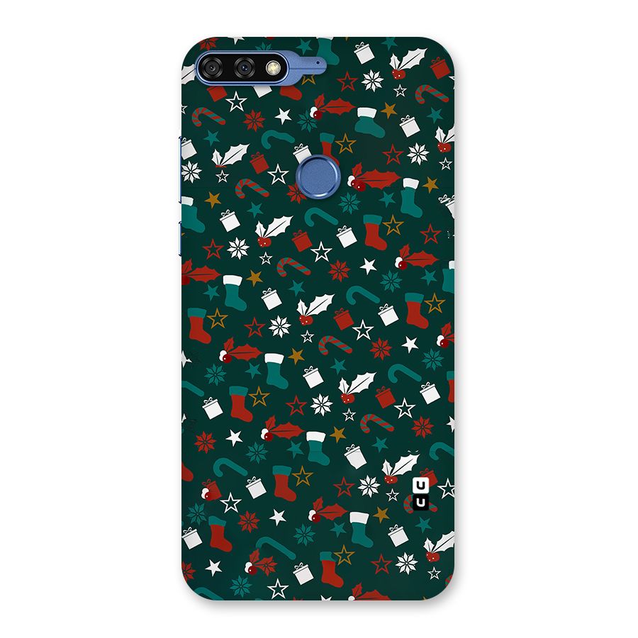 Christmas Pattern Design Back Case for Honor 7C