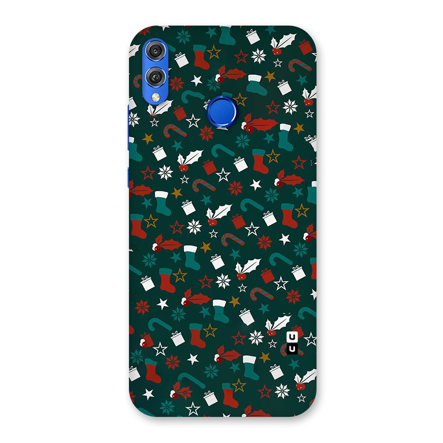 Christmas Pattern Design Back Case for Honor 8X