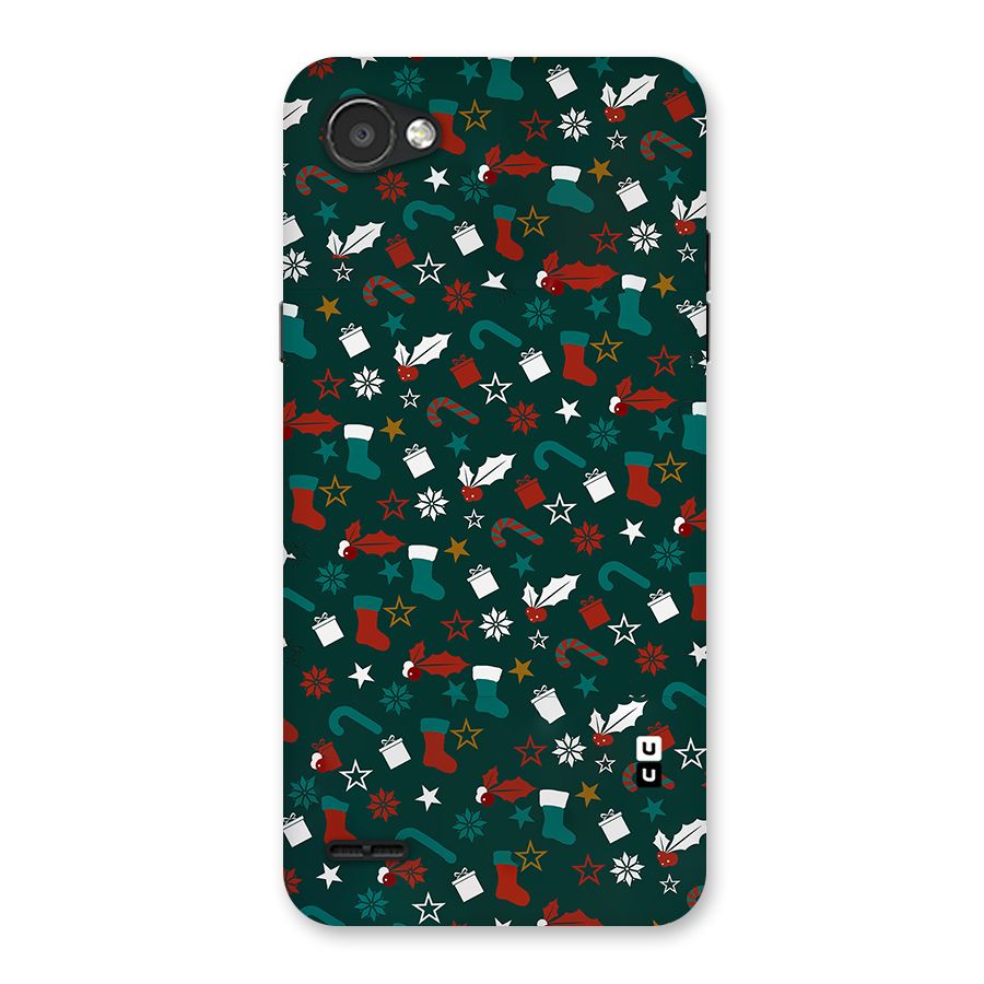 Christmas Pattern Design Back Case for LG Q6