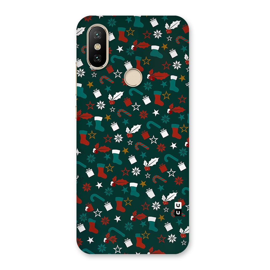 Christmas Pattern Design Back Case for Mi A2