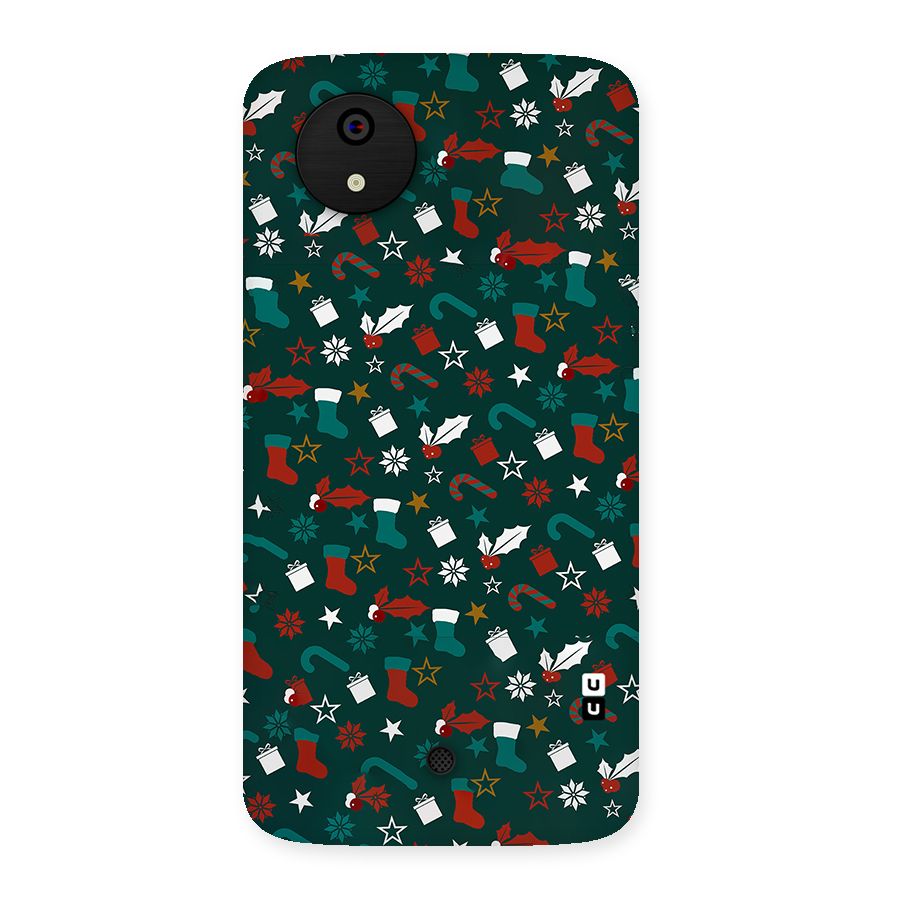 Christmas Pattern Design Back Case for Micromax Canvas A1