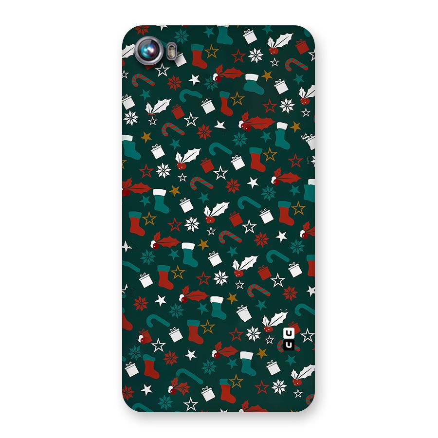 Christmas Pattern Design Back Case for Micromax Canvas Fire 4 A107