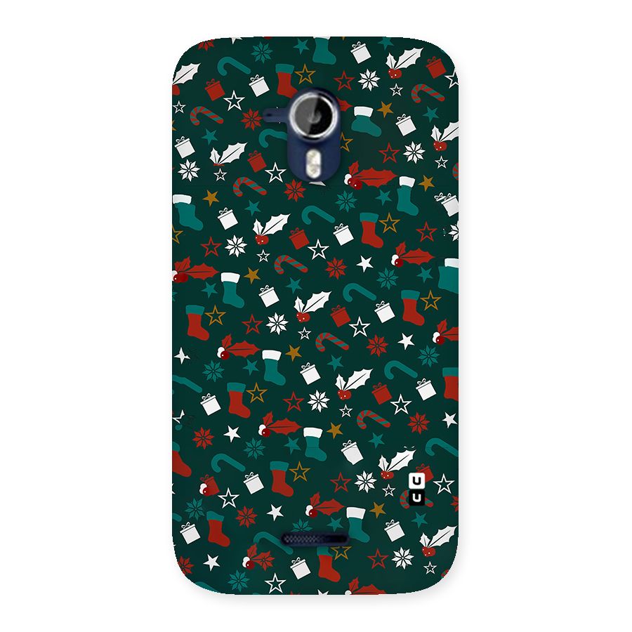 Christmas Pattern Design Back Case for Micromax Canvas Magnus A117