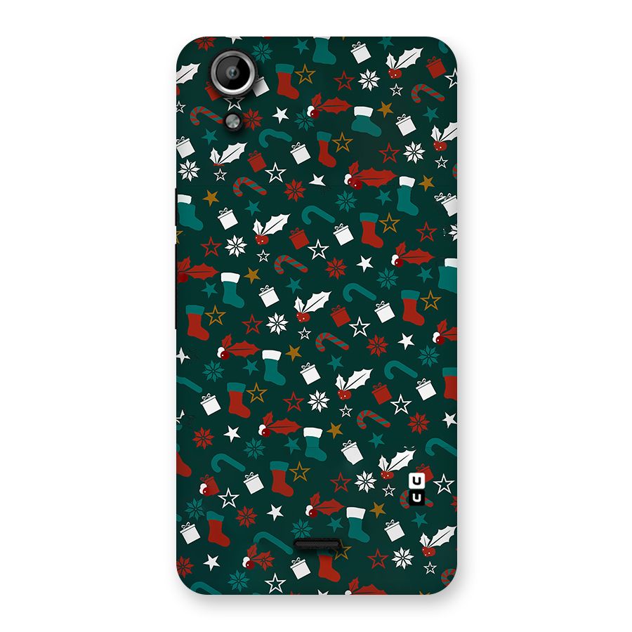 Christmas Pattern Design Back Case for Micromax Canvas Selfie Lens Q345