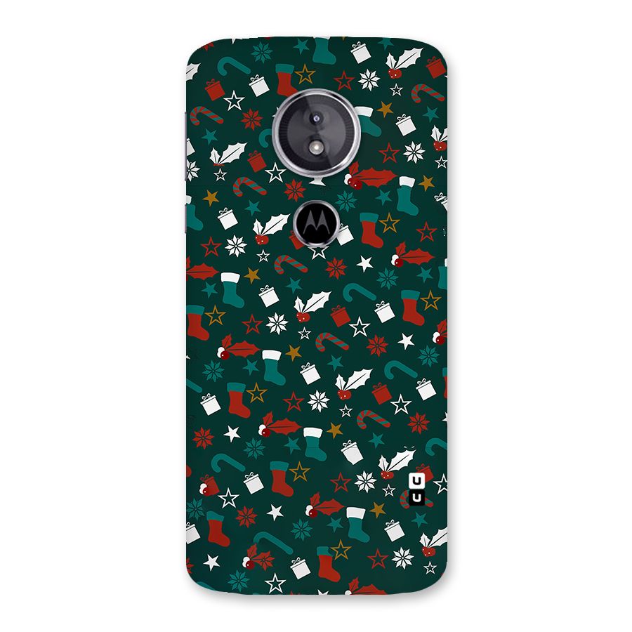 Christmas Pattern Design Back Case for Moto E5