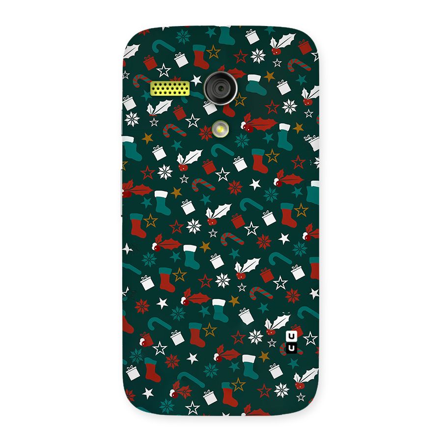 Christmas Pattern Design Back Case for Moto G
