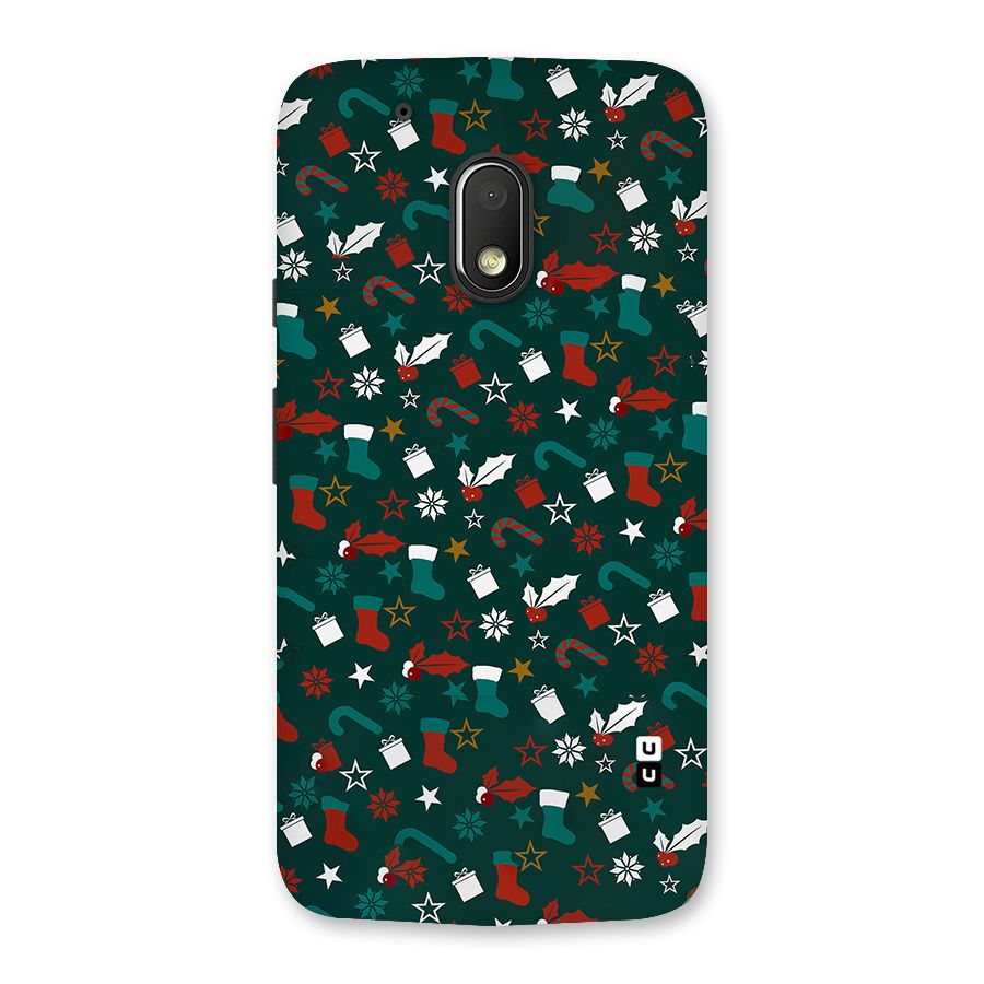 Christmas Pattern Design Back Case for Moto G4 Play