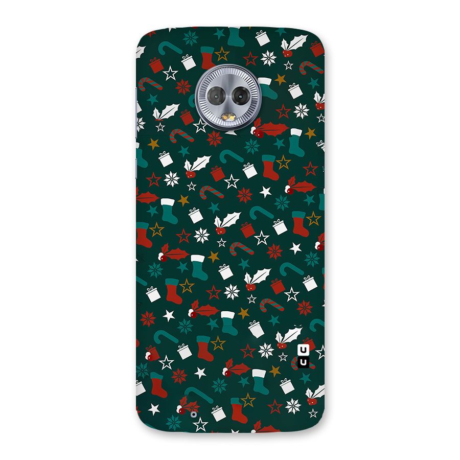 Christmas Pattern Design Back Case for Moto G6