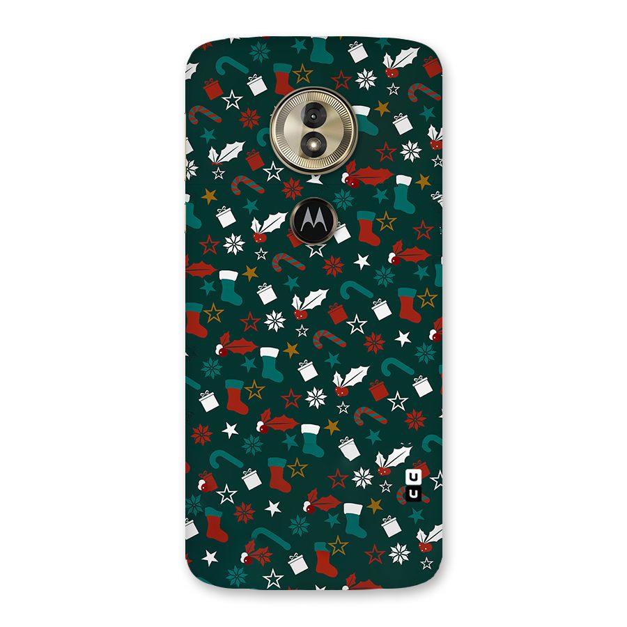 Christmas Pattern Design Back Case for Moto G6 Play