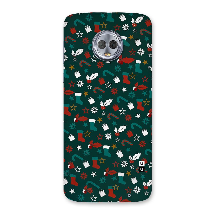 Christmas Pattern Design Back Case for Moto G6 Plus