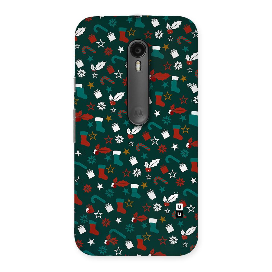 Christmas Pattern Design Back Case for Moto G Turbo