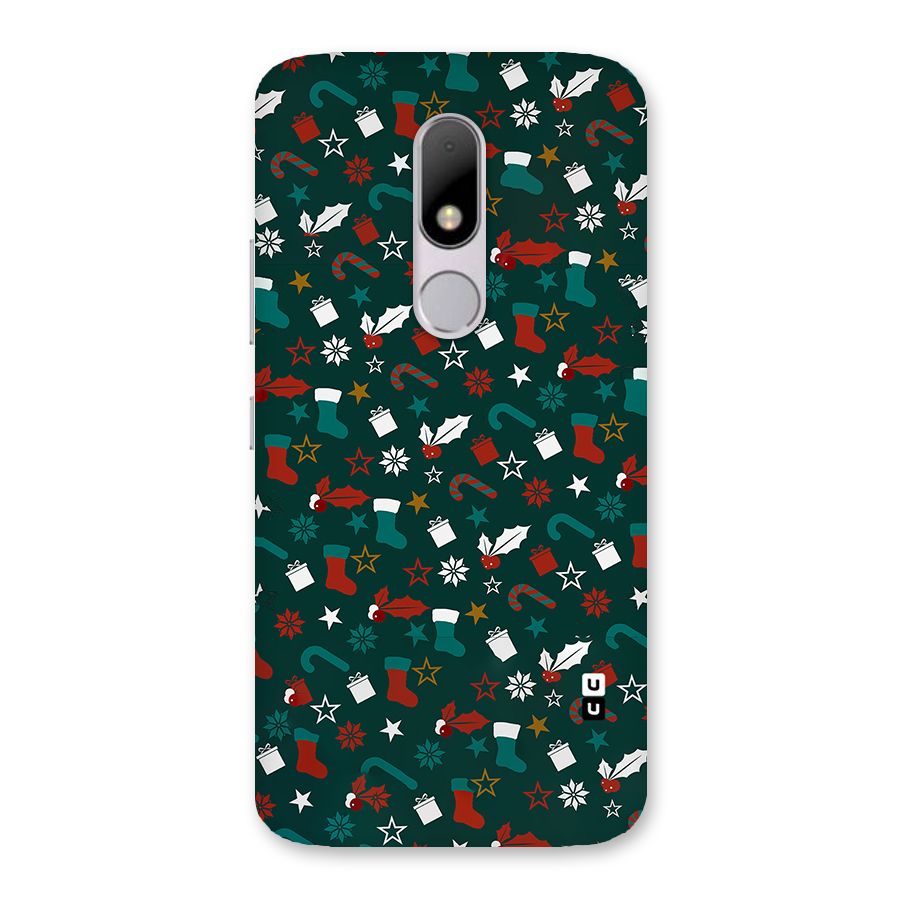 Christmas Pattern Design Back Case for Moto M