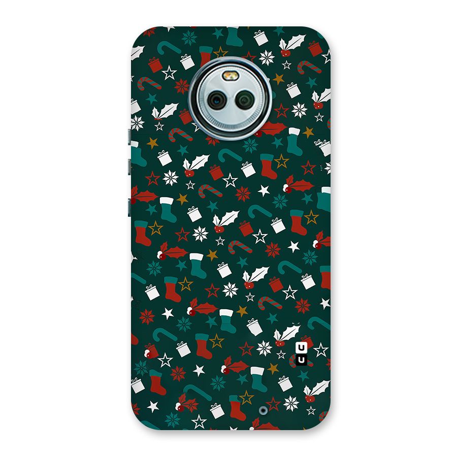 Christmas Pattern Design Back Case for Moto X4