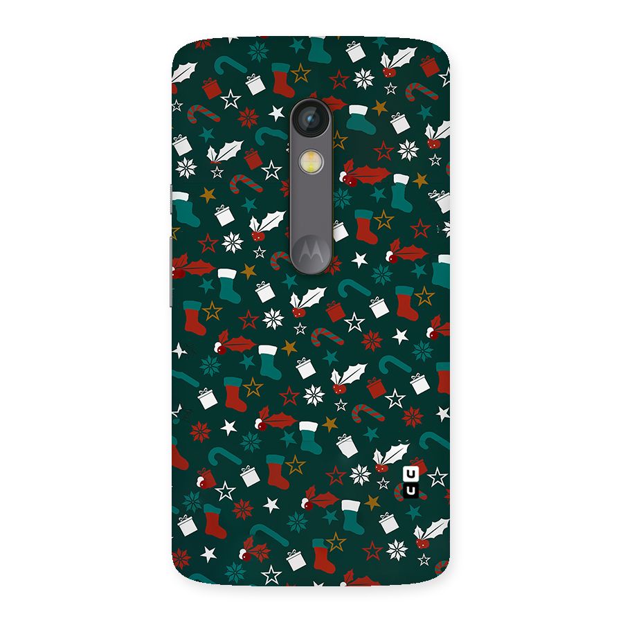 Christmas Pattern Design Back Case for Moto X Play