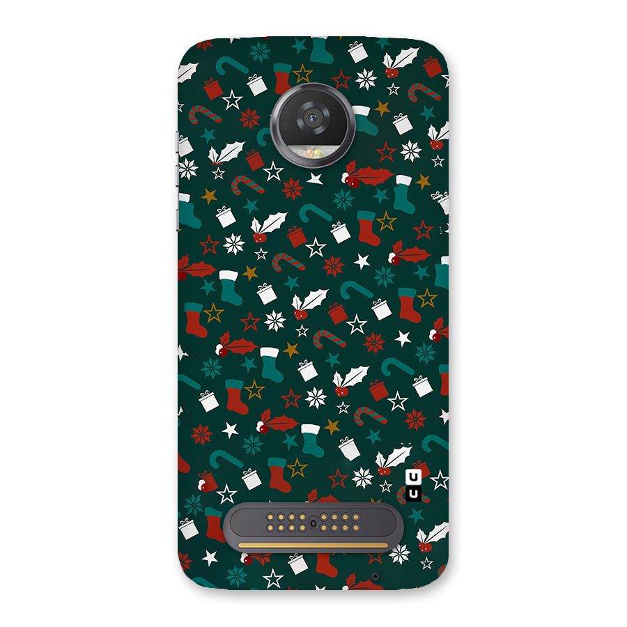 Christmas Pattern Design Back Case for Moto Z2 Play