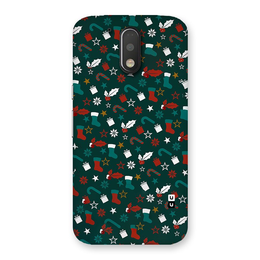 Christmas Pattern Design Back Case for Motorola Moto G4
