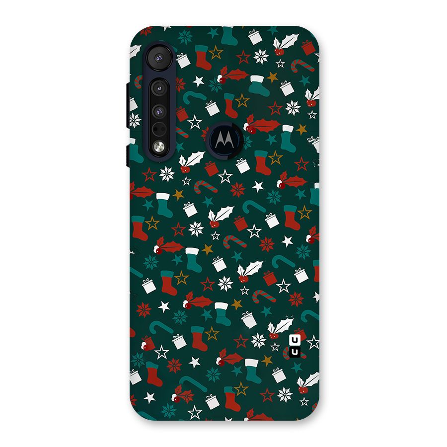 Christmas Pattern Design Back Case for Motorola One Macro