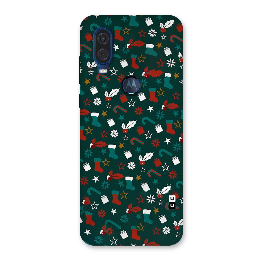 Christmas Pattern Design Back Case for Motorola One Vision