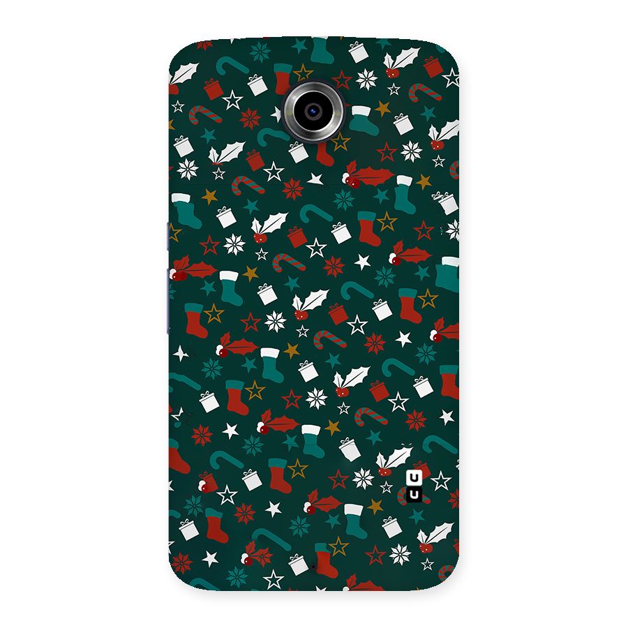 Christmas Pattern Design Back Case for Nexsus 6