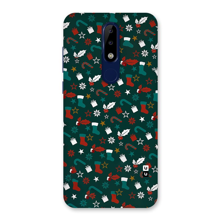 Christmas Pattern Design Back Case for Nokia 5.1 Plus