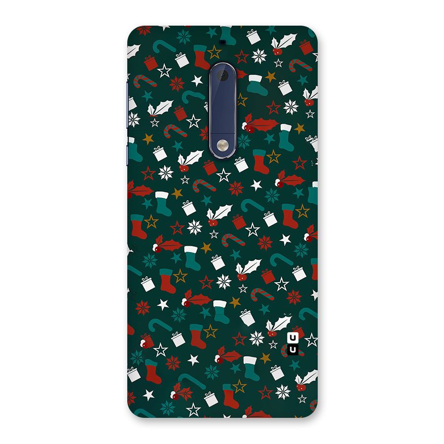 Christmas Pattern Design Back Case for Nokia 5