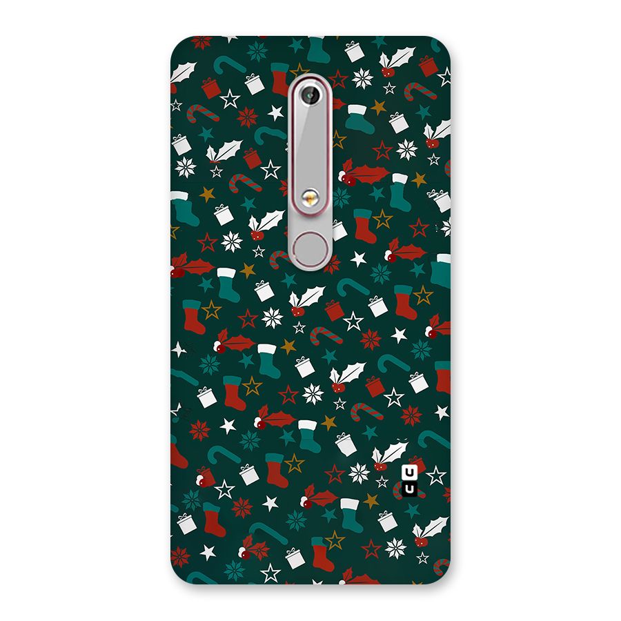 Christmas Pattern Design Back Case for Nokia 6.1