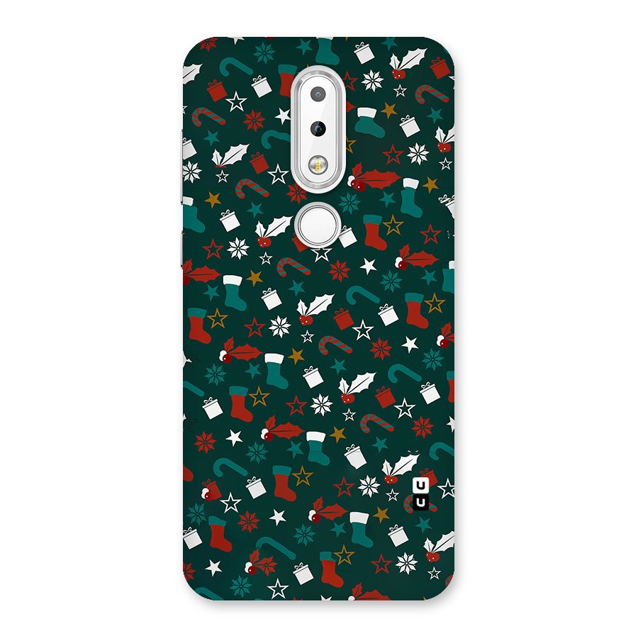 Christmas Pattern Design Back Case for Nokia 6.1 Plus