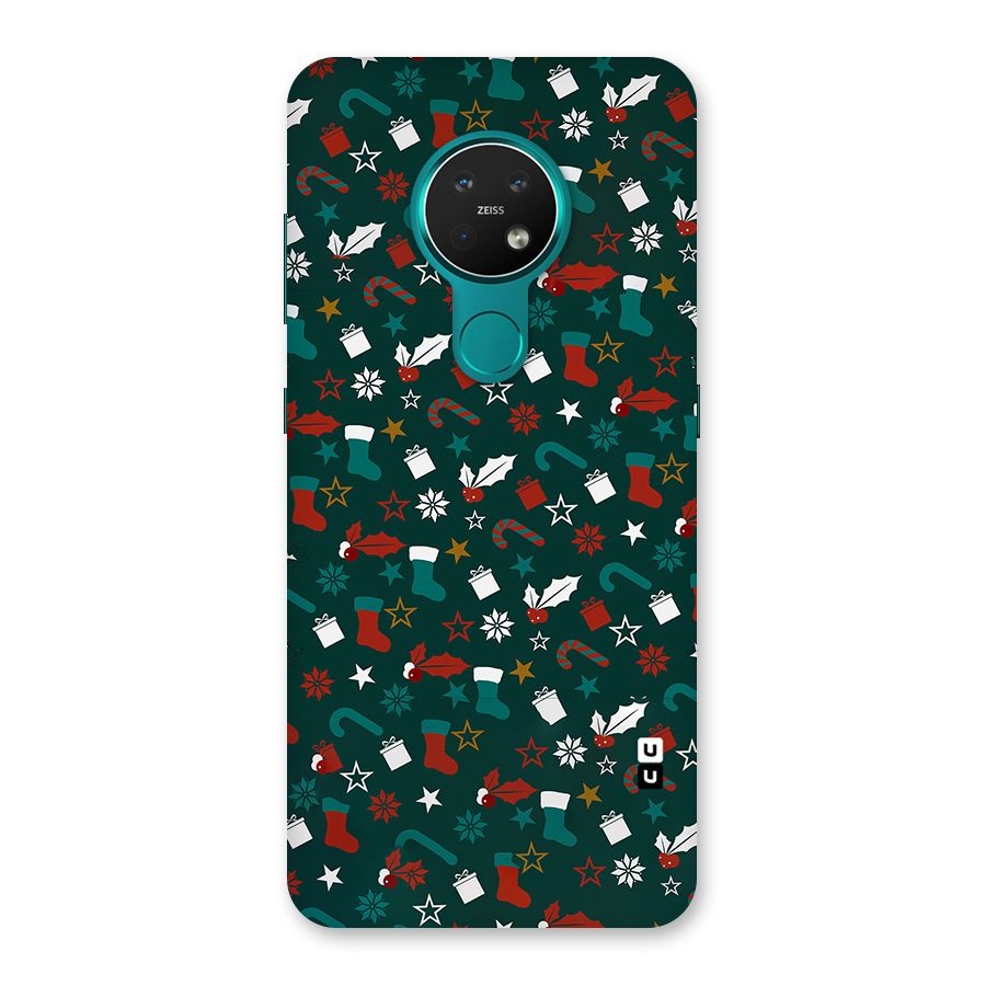 Christmas Pattern Design Back Case for Nokia 7.2
