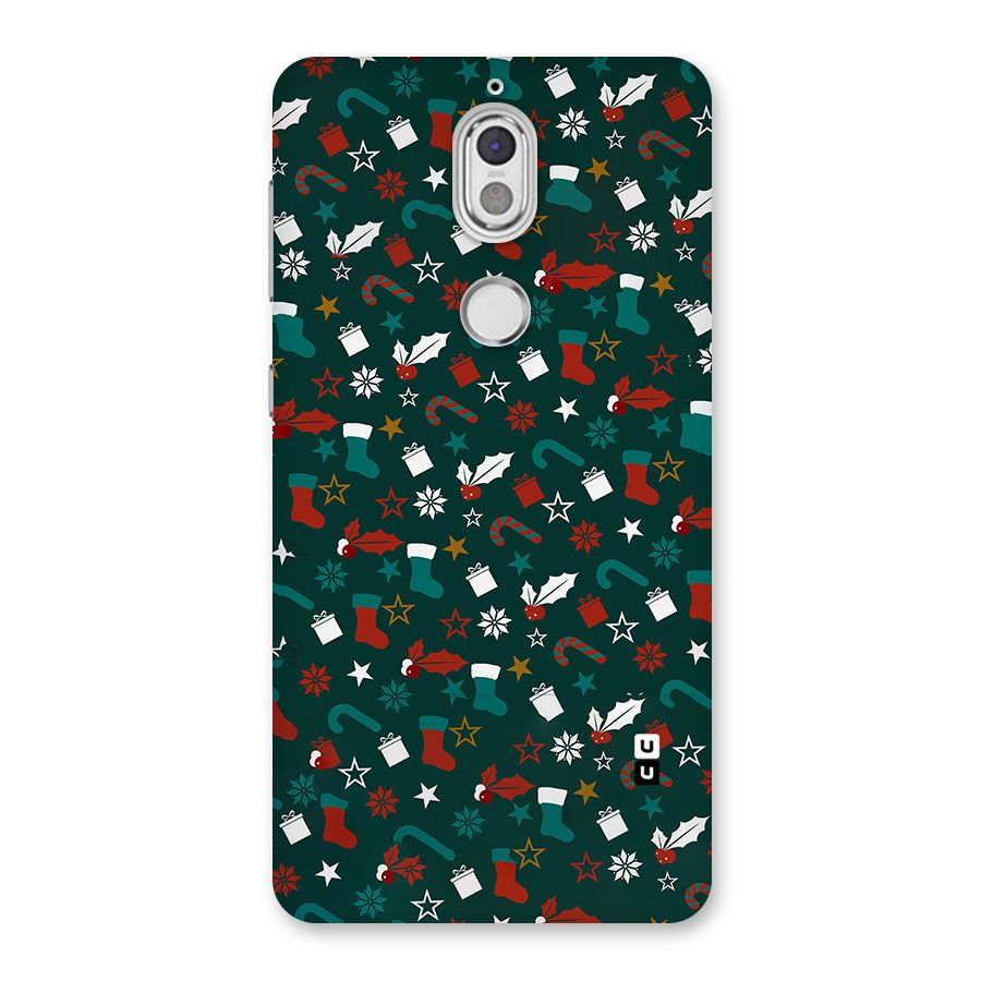 Christmas Pattern Design Back Case for Nokia 7