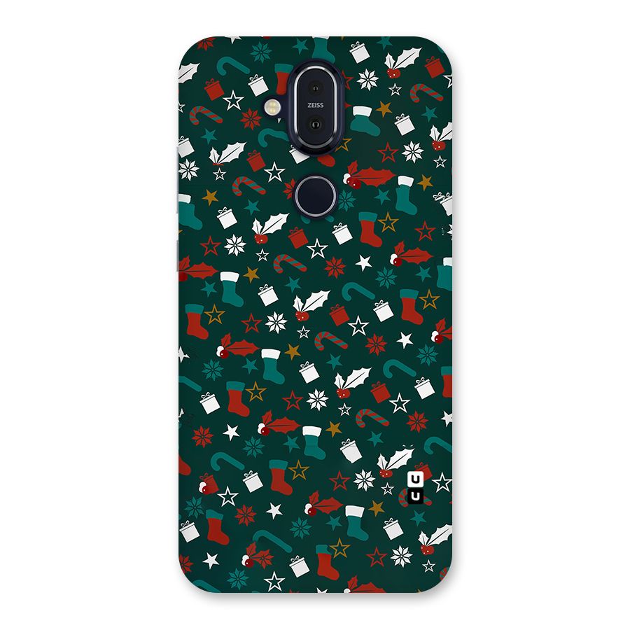 Christmas Pattern Design Back Case for Nokia 8.1