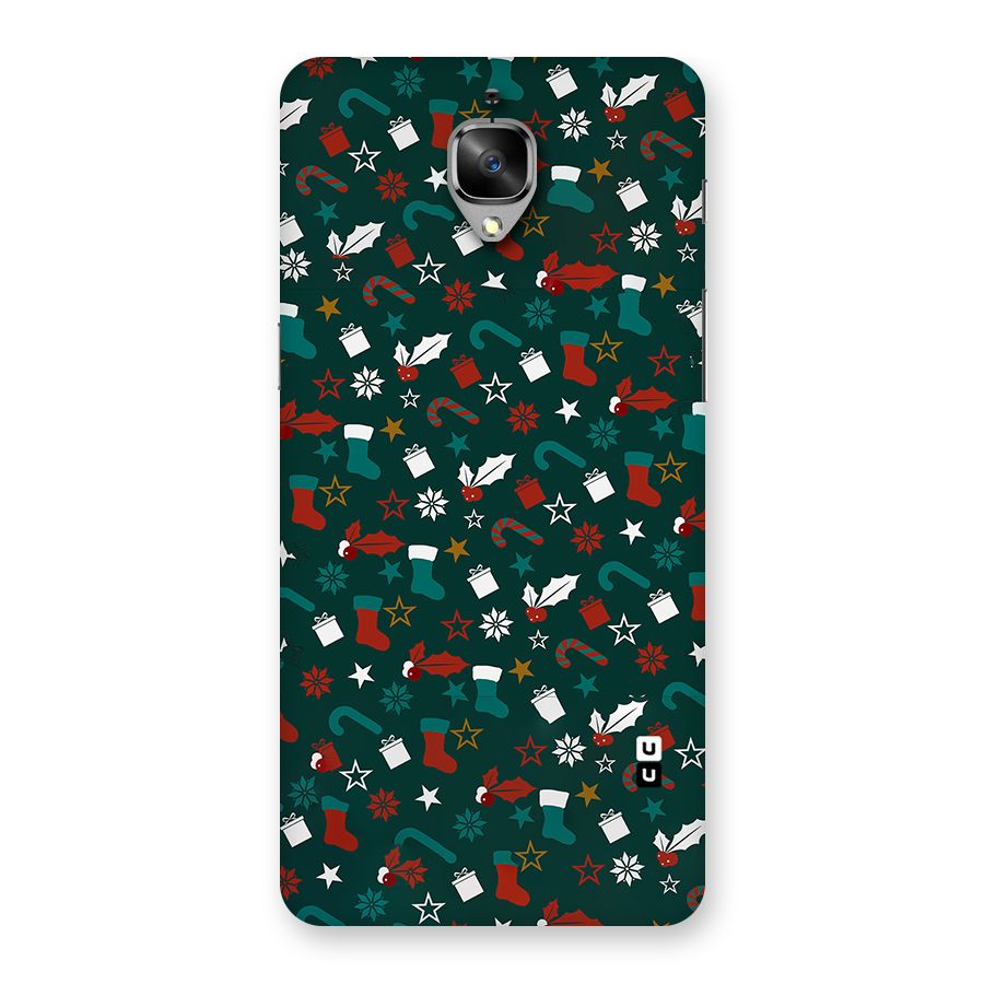 Christmas Pattern Design Back Case for OnePlus 3T