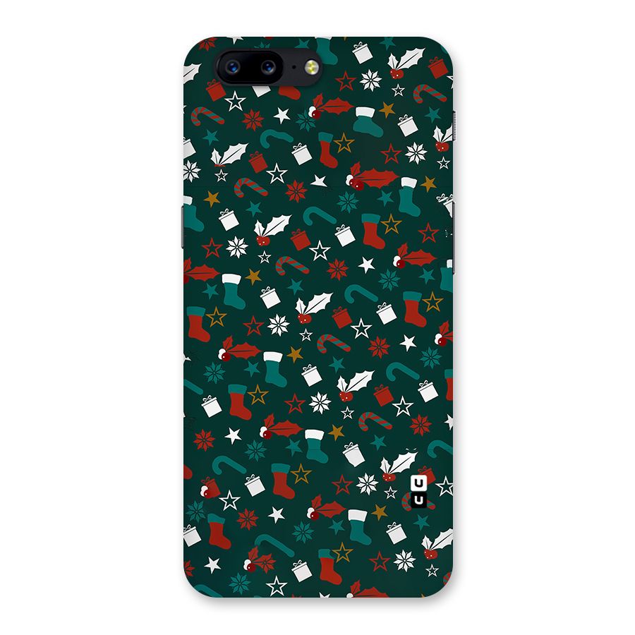 Christmas Pattern Design Back Case for OnePlus 5