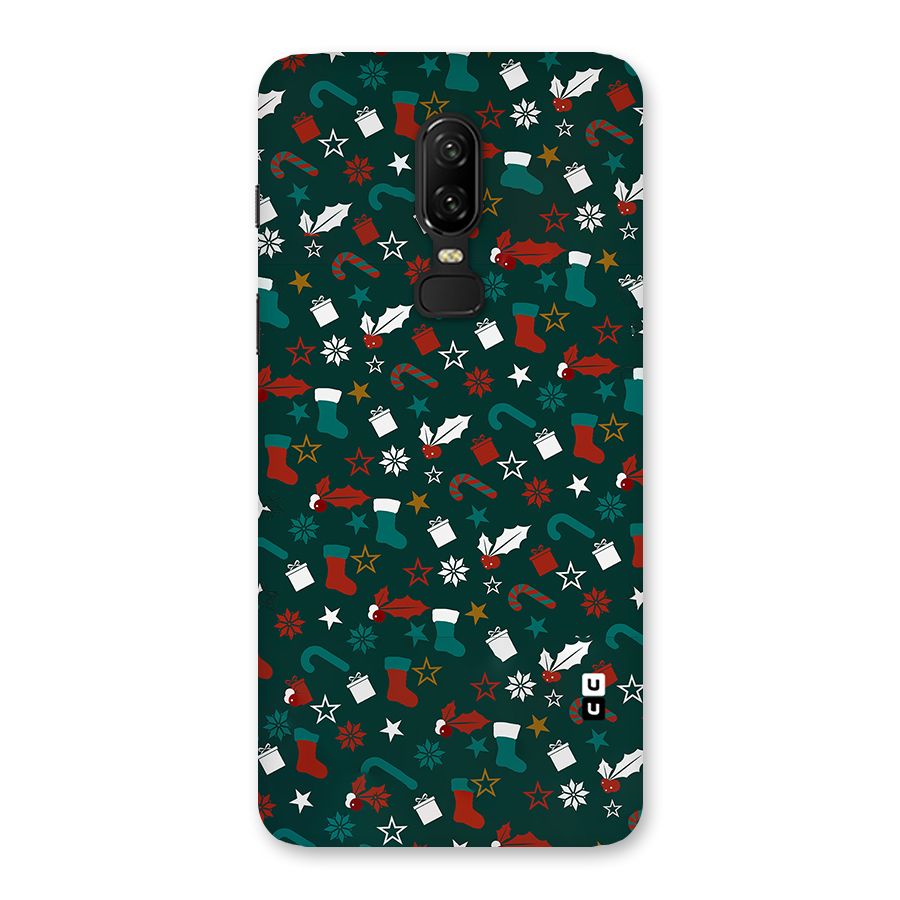 Christmas Pattern Design Back Case for OnePlus 6