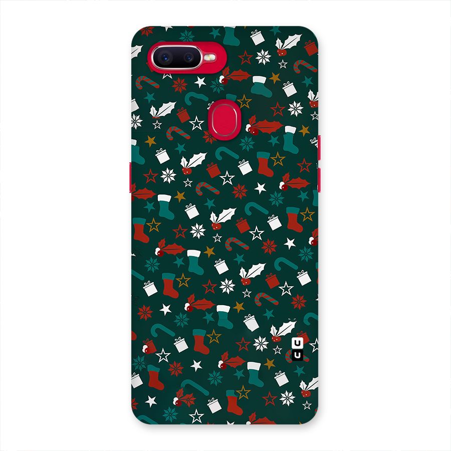 Christmas Pattern Design Back Case for Oppo F9 Pro
