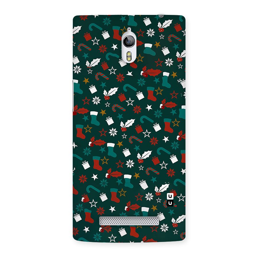 Christmas Pattern Design Back Case for Oppo Find 7